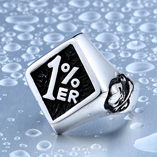 Image of Genuine Stainless Steel Ring Jewelry for Men Fashion Punk Biker Skull Rings