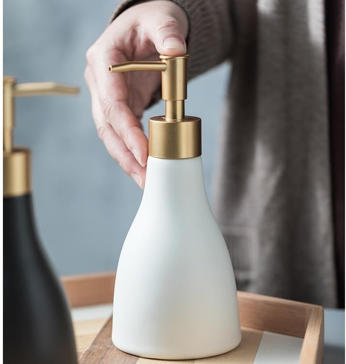 Kitchen Soap Dispenser Soap Dispenser Simple Hand Soap Shower Gel Bottle Shampoo Water Bottle Lotion Press Bottle Hotel Club Press Bathroom Soap Dispenser(D)
