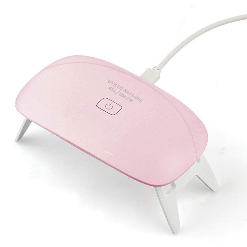 lampy do paznokci. Mini lampka LED do paznokci, ładowana przez USB przenośna suszarka do paznokci, składana, szybka, żelowa lampa do utwardzania lakieru do paznokci, z 2 ustawieniami timera, do wszyst