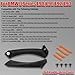 LIYYOO E90 Interior Door Handle Replacement Kit for BMW 3 Series 2004-2011 E90/E91/E92/E93 316i 318i 320i 323i 325i 328i 330i 335i,Door Pull Handles + Door Handle Cover (Right Side,Black)