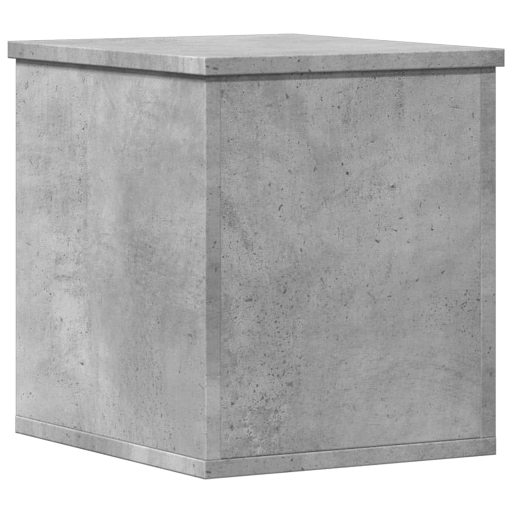 vidaXL Storage Box, Storage Chest for Hallway Living Room, Blanket Box for Clothes, Toy Box with Lid, Trunk, Concrete Grey Engineered Wood