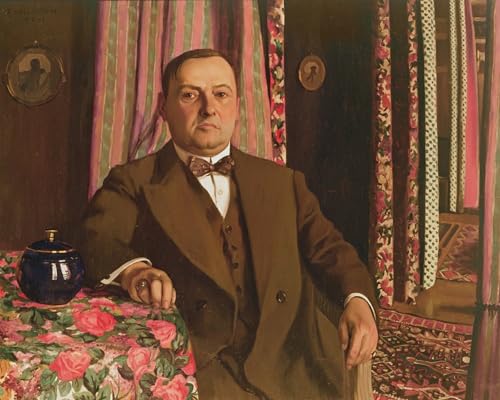 Tableau Toile Vallotton Portrait de Georg E. Haasen Idéal pour Salon et Bureau 60x90
