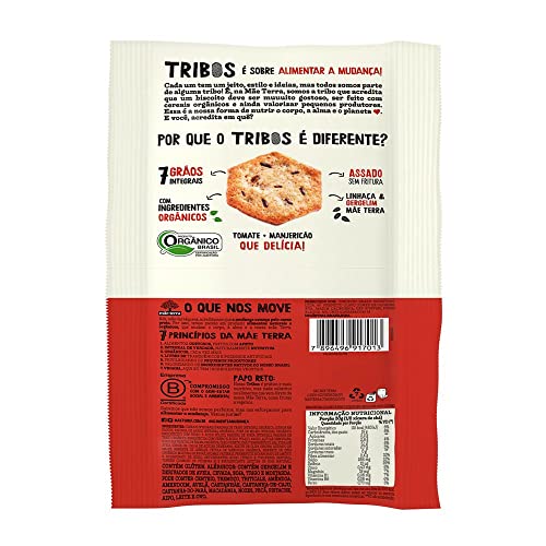 Mãe Terra Biscoito Salgado Orgânico Tribos Tomate E Manjericão 50G