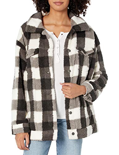 RVCA Women Buffy Sherpa Jacket White Medium