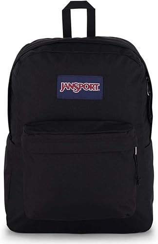 JanSport SuperBreak Plus Backpack with Padded 15-inch Laptop Sleeve and Integrated Bottle Pocket - Spacious and Durable Daypack for Work and Travel - Black JanSport SuperBreak Plus Backpack with Padded 15-inch Laptop Sleeve and Integrated Bottle Pocket - Spacious and Durable Daypack for Work and Travel - Black