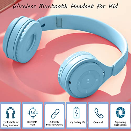 Ts-Mayka TS-M6 Kids Bluetooth Headphones, On-Ear Wireless Bluetooth 5.0 Headsets thumb #1