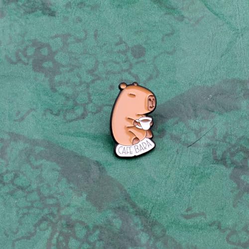 Image of Funny Capybara Brooch Gifts for Animal Lovers Enamel Pins