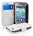 Produktbild Cadorabo Hülle kompatibel mit für Samsung Galaxy Pocket NEO Handyhülle aus Kunst Leder Flip Klappbare Magnetische [Standfunktion] [Kartenfächern] Cover Hülle für Galaxy Pocket NEO Tasche in Weiß
