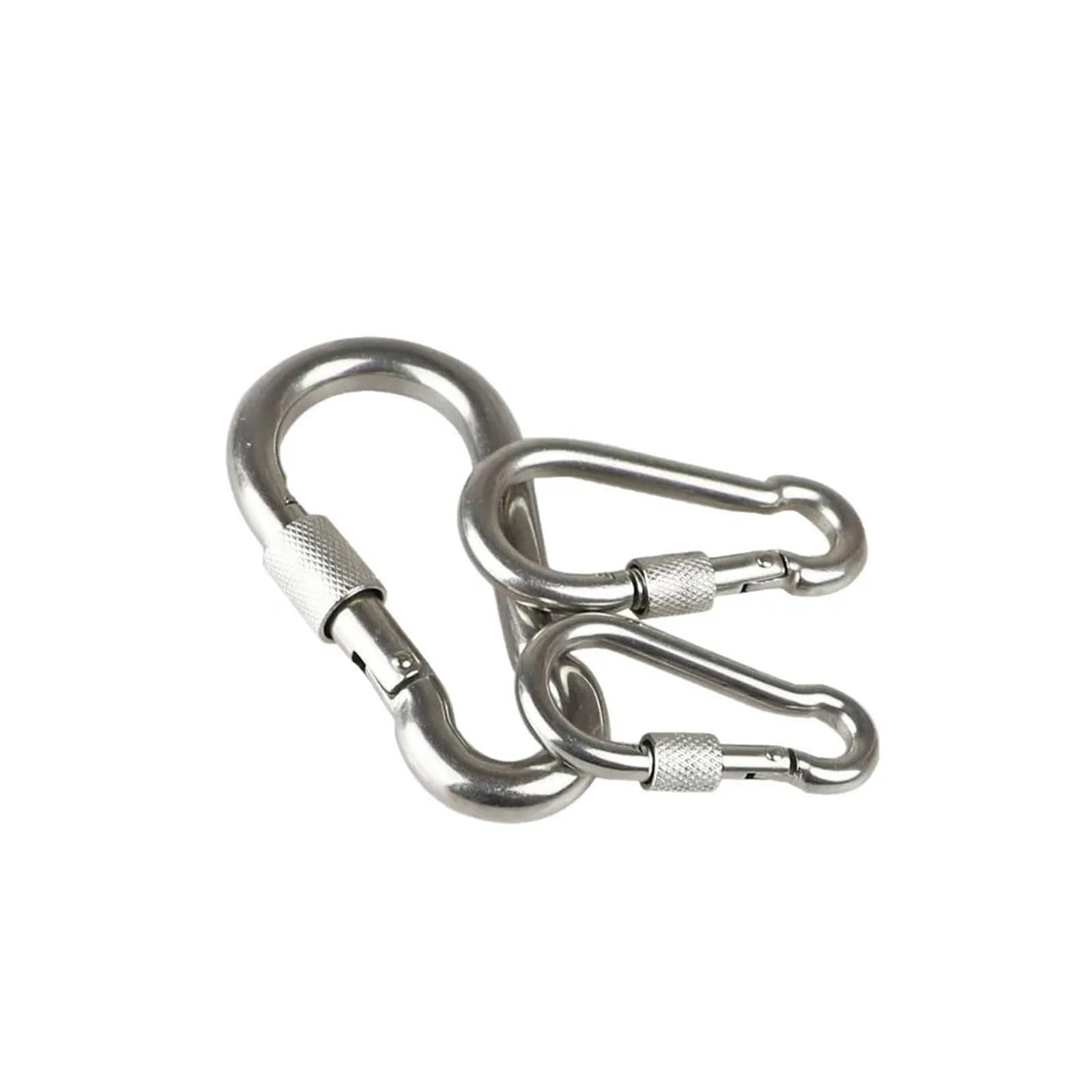 304 SS Schraubverschluss-Karabinerhaken, 5er-Pack | Schnellverbindungsglied, Größen M5–M8, Federverschluss, for Rigging und Lanyards(8mm-5pcs)