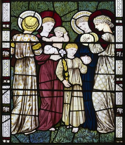 Impression sur toile Mères enfants Edward Burne Jones déco salon 60x90cm