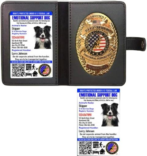 ESA Badge + 2 Customer Dog IDs