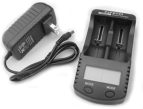 PSPower DC204 Two Channel Battery Charger - Tester and USB Power Bank for Li-ion NiMH NiCd 26650 18650 AAA AA C subC