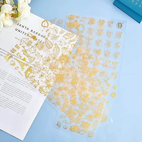 OLYCRAFT 8PCS Self-Adhesive Stickers Mixed Style Decorative Star Snowflake Stickers for Personalize Hand Account Photo Frame Album Laptop Water Bottle Scrapbook Decoration 23x10.5x0.04cm