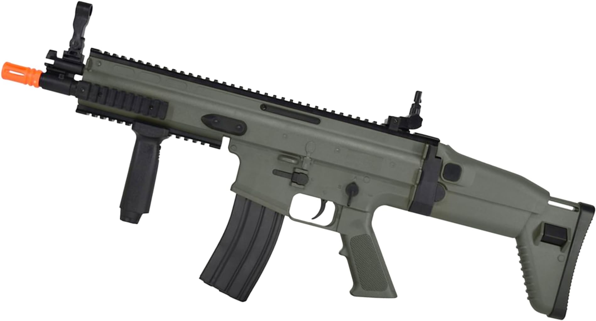 Soft Air Scar-L Licensed Full Size Spring Powered Airsoft Rifle, Green