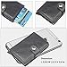 YWHBK Credit Card Holder, Mens Card Holder, Leather Wallets for Men Slim Front Pocket Anti-Theft RFID Auto Pop up Metal Card Case Wallet Small Money Clip (black)