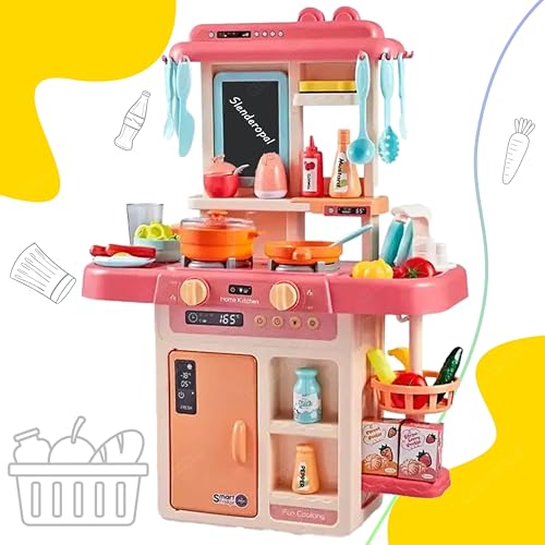 Slenderopal® Big 42-Piece Kids Kitchen Set Realistic Kitchen Accessories Lights and Sounds Great for Fun and Educational Play Perfect for Kids (Pack of 1) (B0CSKKWC4L) Amazon Price History, Amazon Price Tracker