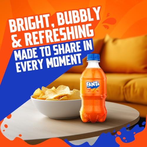 Image of Fanta Orange Soda Soft Drink Bottles, 12 fl oz, 6 Pack