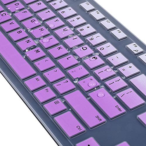 Imcomor Keyboard Cover For Kb216 Wired & Dell Km636 Wireless Keyboard/Dell Optiplex 5250 3050 3240 5460 7450 7050/ Dell Inspiron Aio 3475/3670/3477 All-In One Desktop Keyboard Skin thumb #3
