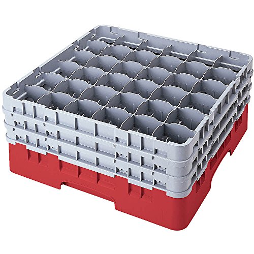 Racks de lavage 36 compartiments Cambro Camracks 36S1114 pour verres de 7,3 cm de diamètre