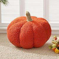 Shengruili Halloween Kürbis Kissen,Halloween Plüsch kürbis Kissen,3D Plüsch kürbis Dekokissen für Kinderzimmer Sofa Dekoration