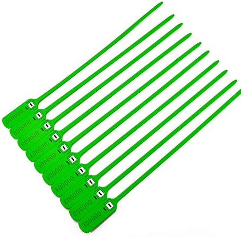 Miniatura 5 de Sellos de plástico resistente para camiones y remolques, etiquetas de seguridad numeradas, lazos de seguridad, cerraduras de almohadilla apretadas,