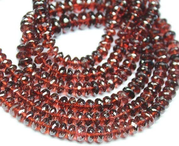 Rhodolite Red Garnet perles gemmes rondelles lisses 5mm 8mm craft beads