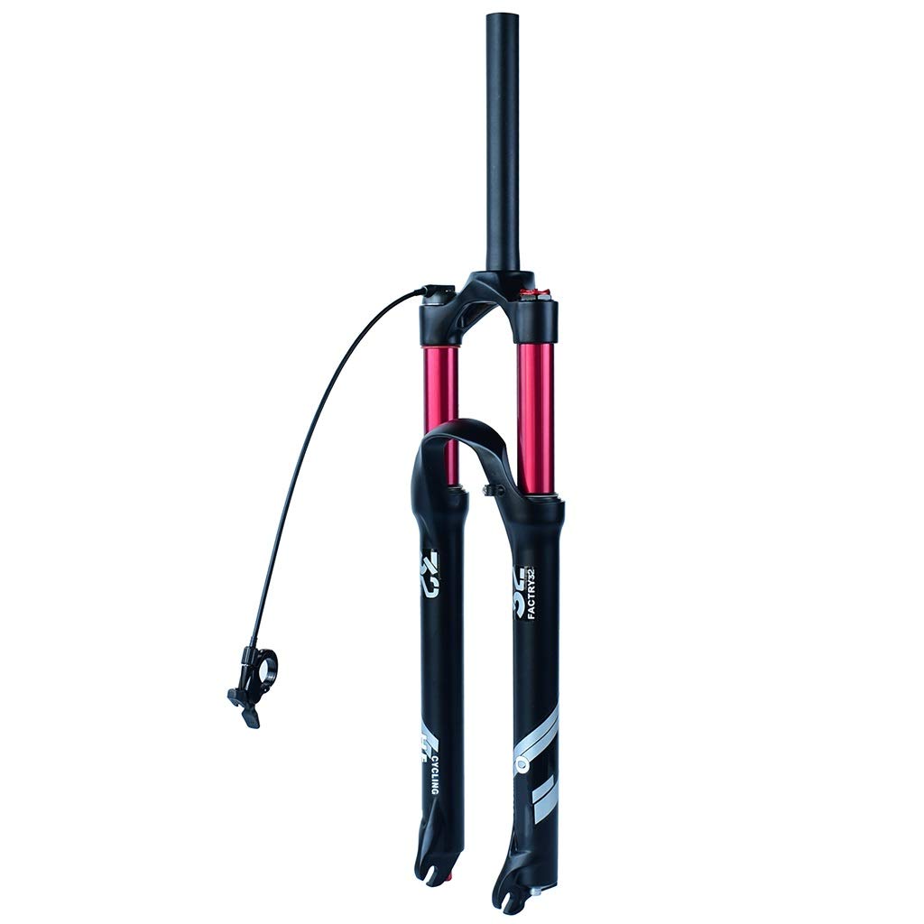 XGSUZNE 26 27.5 29 inch MTB Suspension Fork, Alloy, Unisex's, Black, Bike Front Fork