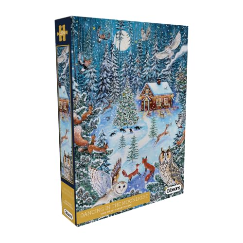 Image of Gibsons Dancing in the Moonlight 1000 Piece Jigsaw Puzzle for Adults & Teens - Premium Sustainable Puzzle Made in the UK/EU