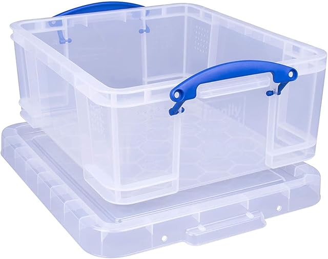 Really Useful Storage Box 18 Litre Pack of 2 - Color: Clear