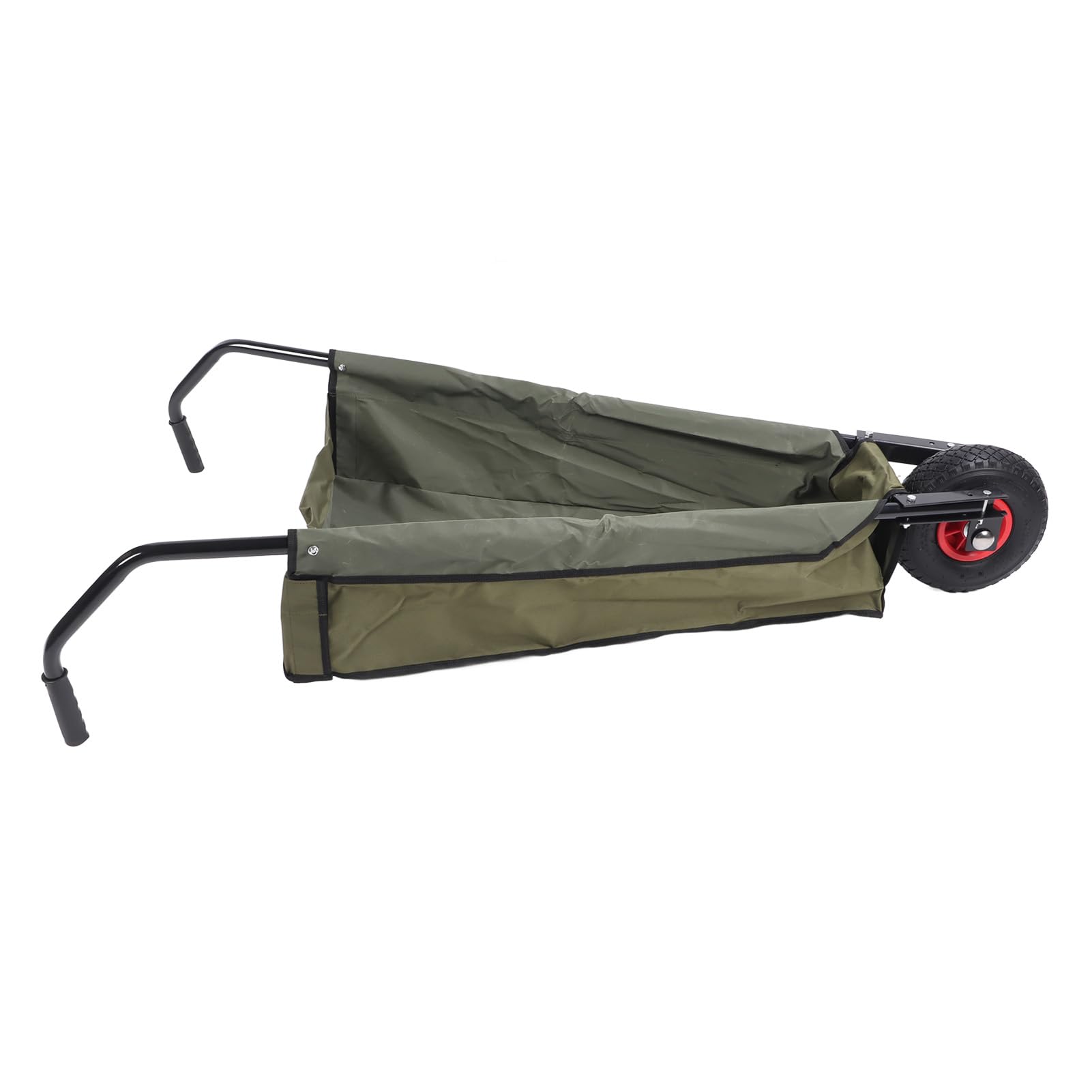 Carretilla de Jardín Plegable, Monociclo de Gran Capacidad para Tareas de Jardinería, Marco de Acero de 58,27x28,35x11,42 Pulgadas