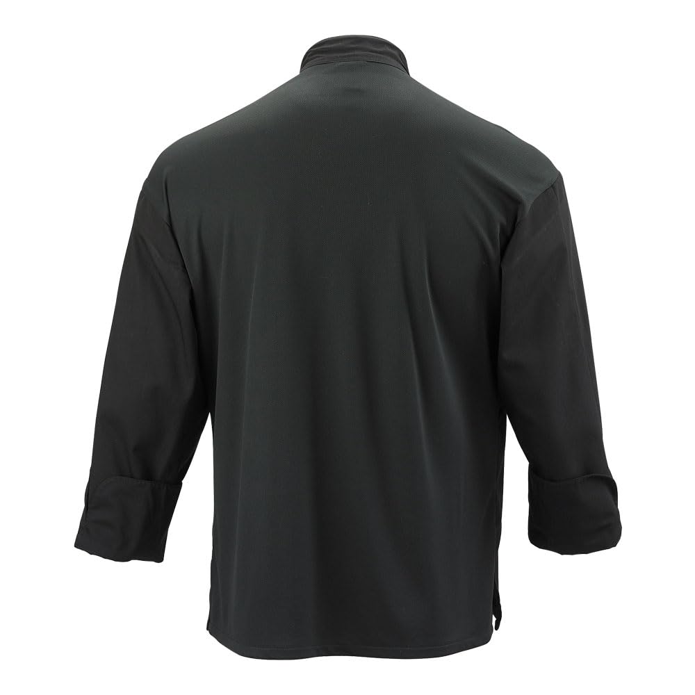 Mercer Culinary Millennia Air Unisex Kochjacke mit Netzrücken, Schwarz
