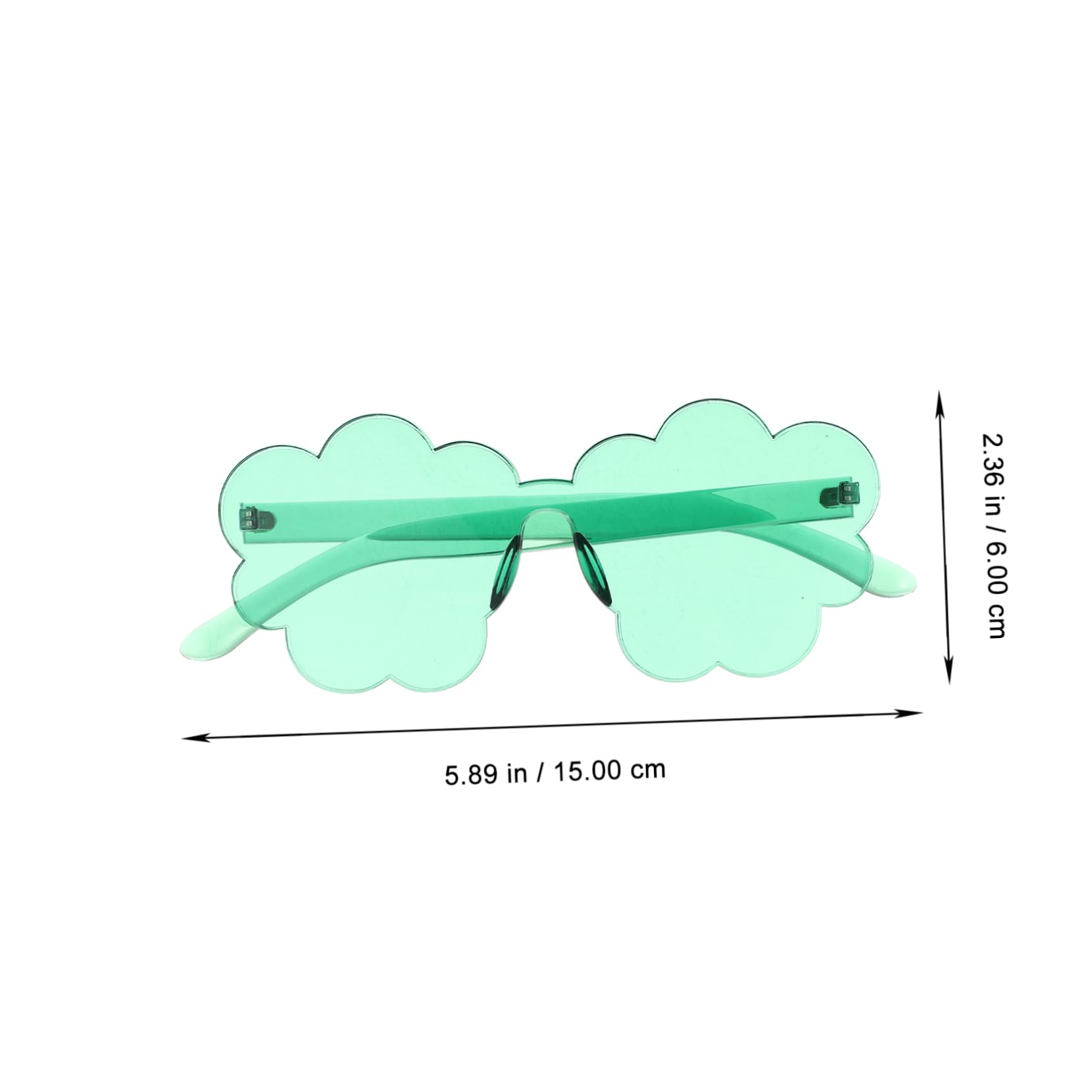 Healvian Frameless Flower Sunglasses for Lightweight for Outdoor Fun Present Idea for Durable Comfortable Wear