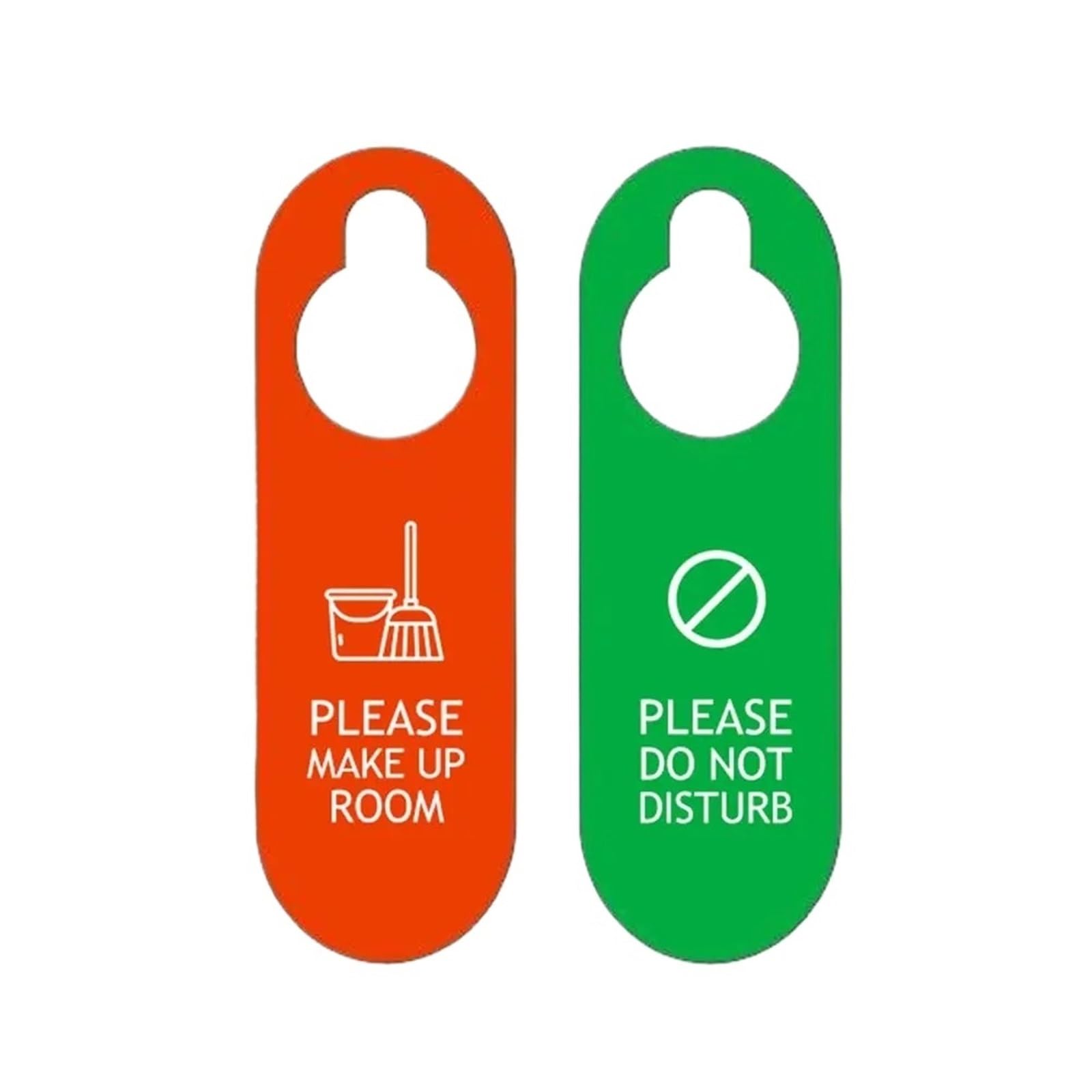 Door Handle Hanging Sign Bulletin Board Double-sided Make Up Room Cleaning Label Door Hanger Tags Do Not Disturb Signs Knobs Pendant