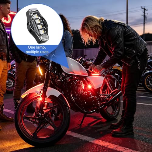 Luces estroboscópicas con control remoto inalámbrico recargables USB 2