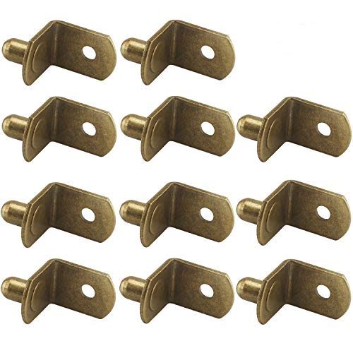 Shelf Pins Pegs Shelf Support with Hole Nickel Plated Shelf Hardware