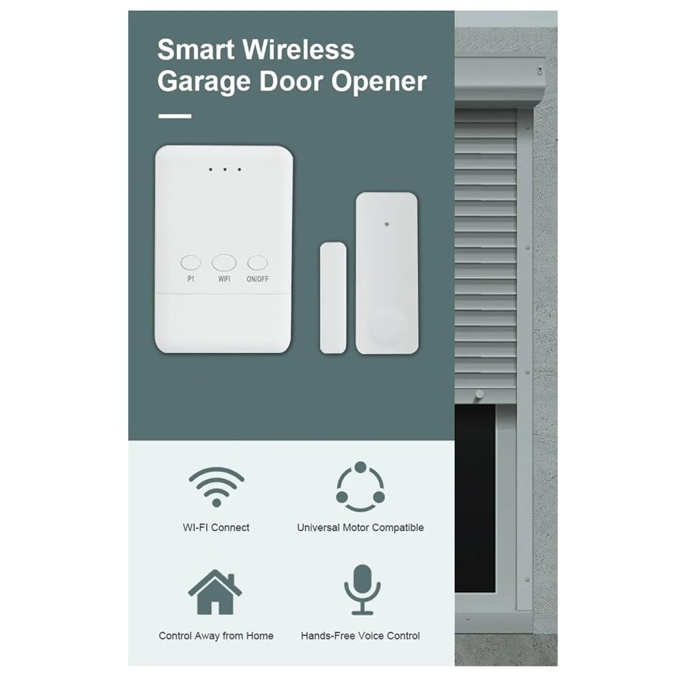 Tuya WIFI Universal Garagentoröffner Unterstützt Voice Assistant Türsensor Wireless Garagentor-Controller