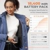 GOTOBI 18400 mAh Battery for Heated Vest, 12V/5V Power Bank with Led Display And DC/USB/Type-C Output for Heated Jackets, Gilet,Hoodies,Fast Charging