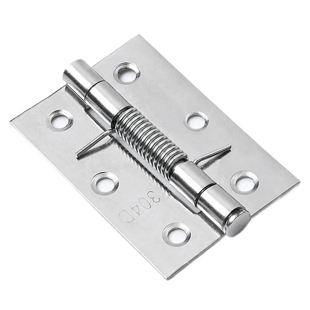 Door Hinges Door Hinges Rebound Hinge with Spring Stainless Steel Window Cupboard Folding Furniture Hardware(3 Inch)