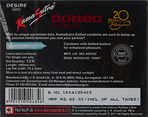 KamaSutra Dotted - 12 Condoms - Image 2