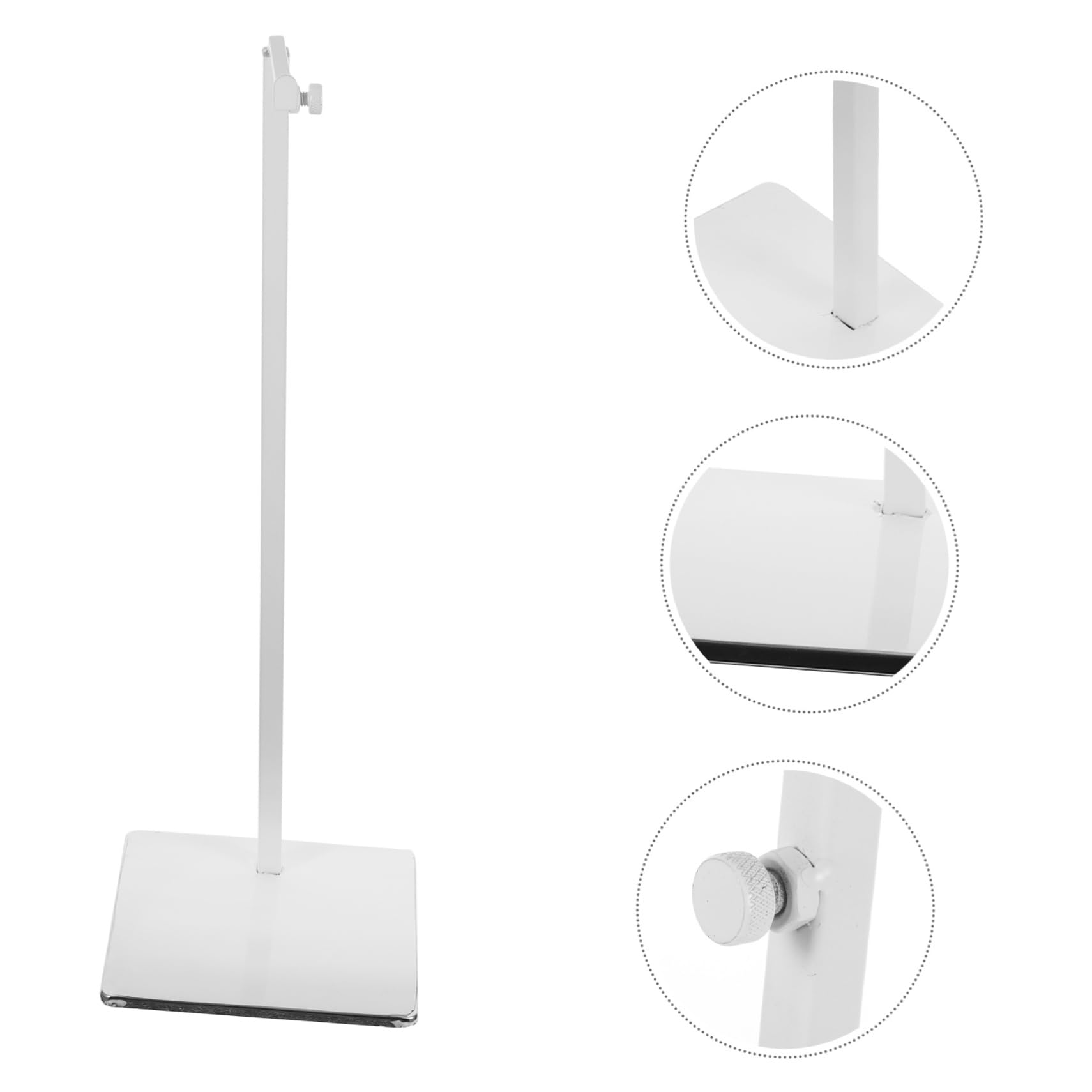Soporte Colgante para Bolso de Metal Blanco, Altura Ajustable 39-70 Cm
