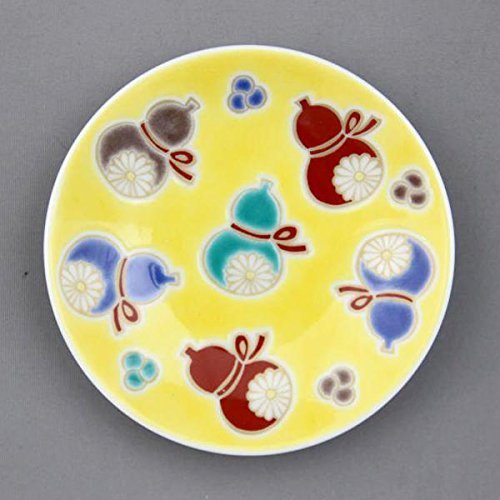 Kutani Pottery Kutani Yaki - Plato pequeño (importado de Japón) KSO-321"Mubyo"