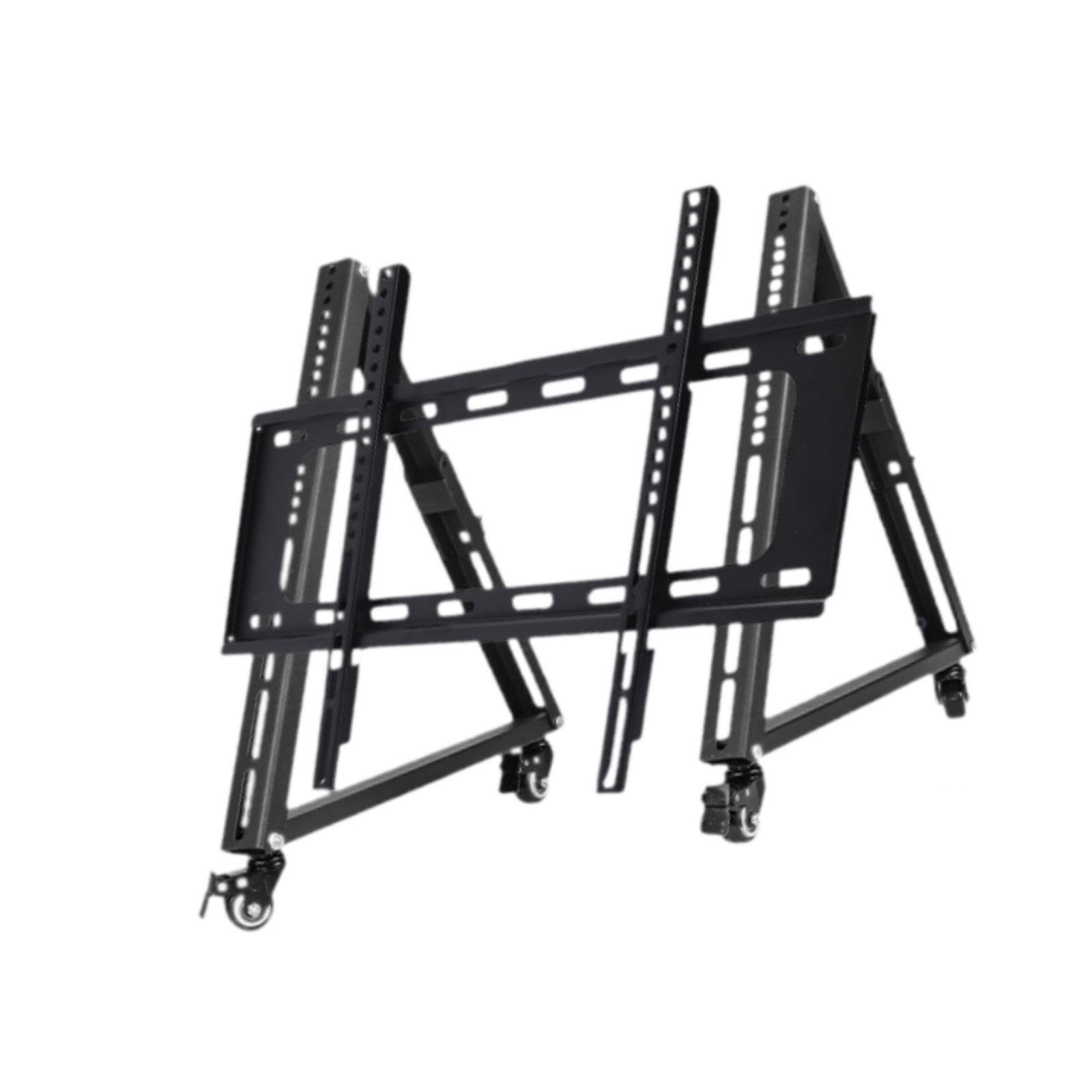Support TV Roulant réglable avec roulettes Profil Bas pour Une visualisation optimale Support TV Mobile Robuste pour Le Divertissement à Domicile Convient aux écrans Larges Solution d'affichage