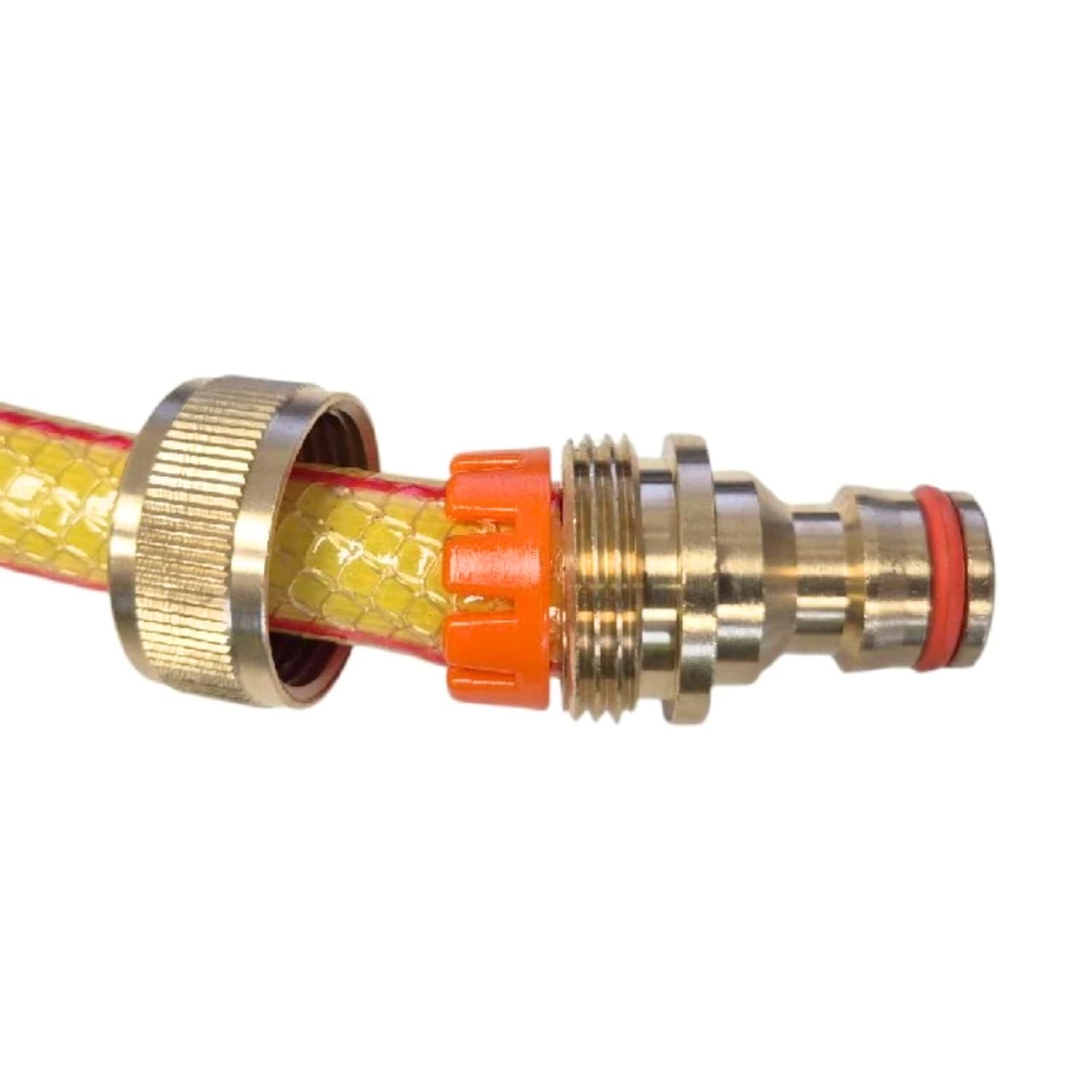 Brass Hose End Quick Connector 1/2" Male Nipple Fitting for Garden Irrigation