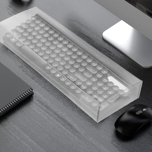 Protector de teclado de acrílico blanco antipolvo Alipis fácil de limpiar 4