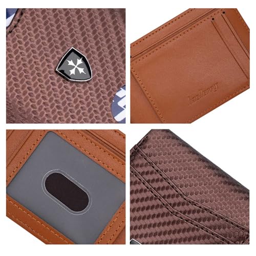 Small Wallet for Men with Outer Card Slot, Compact and Lightweight Design Mens Wallet Pouch with Cash Compartment, Slim RFID Wallet Purse for Men, Black4