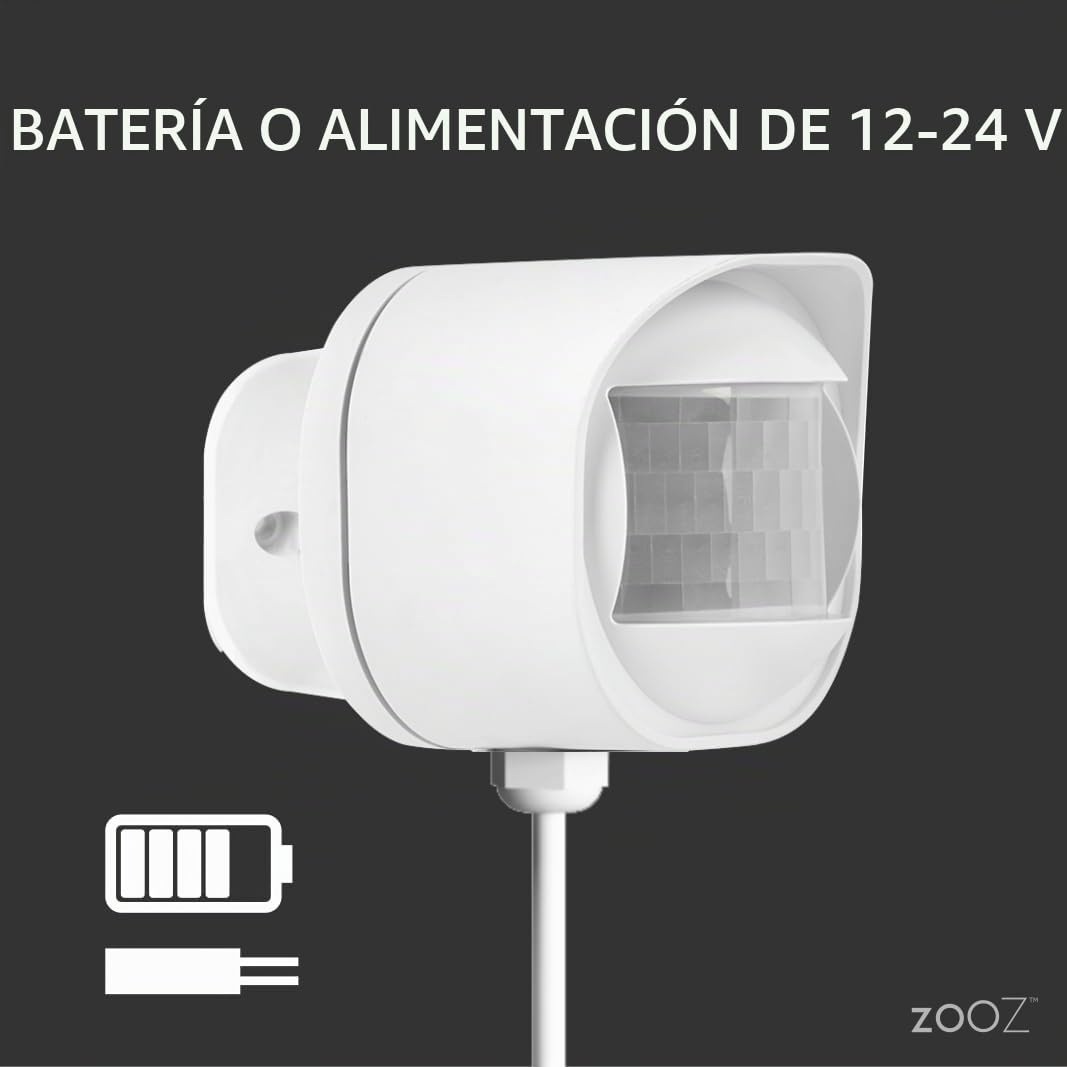 Zooz Sensor de movimiento para exteriores/interiores ZSE70, Z-Wave de largo alcance, monitoreo de temperatura, rango de 800 LR