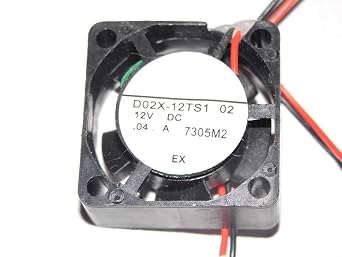 25 * 25 * 10mm D02X-12TS1 02 12V 0.04A 2Wire 25mm Cooling Fan