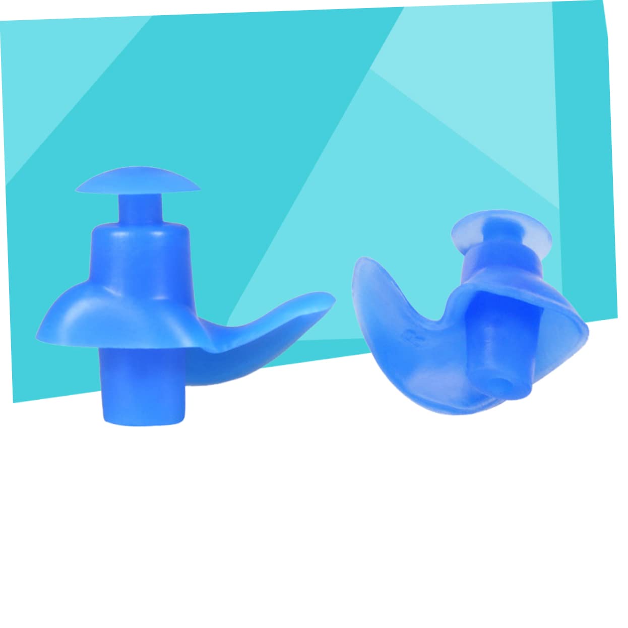 Healvian 15pares Tapones Oídos Impermeables de Silicona Ergonómicos para Natación Cordón Uso Piscina y Actividades Acuáticas