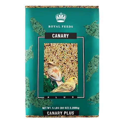 Canary Plus 5 Lbs Premium Mixed Birdseed Canary Bird Food with Essential Vitamins and Minerals Healthy Balanced Nutrition Supports Daily Energy & Growth Bird Seed for Pet Birds