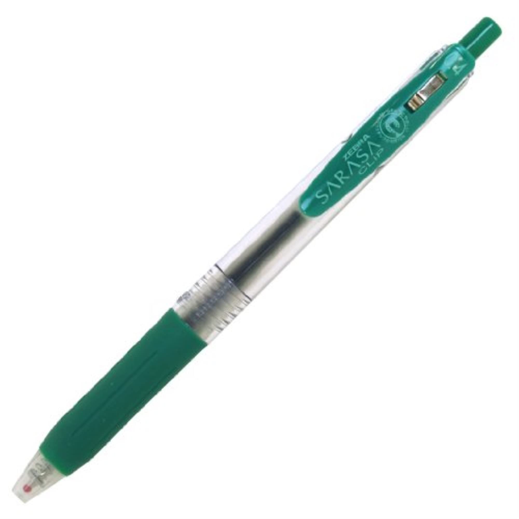 Zebra Sarasa Clip Pen 0 4 mm Green JJS15-G